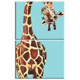 Painting by numbers giraffe with curved neck 2-part shipping from DE